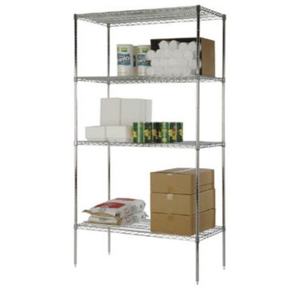 Focus Foodservice FocusFoodService FF2436C 24 in. W x 36 in. L Wire Shelf - Chrome FF2436C